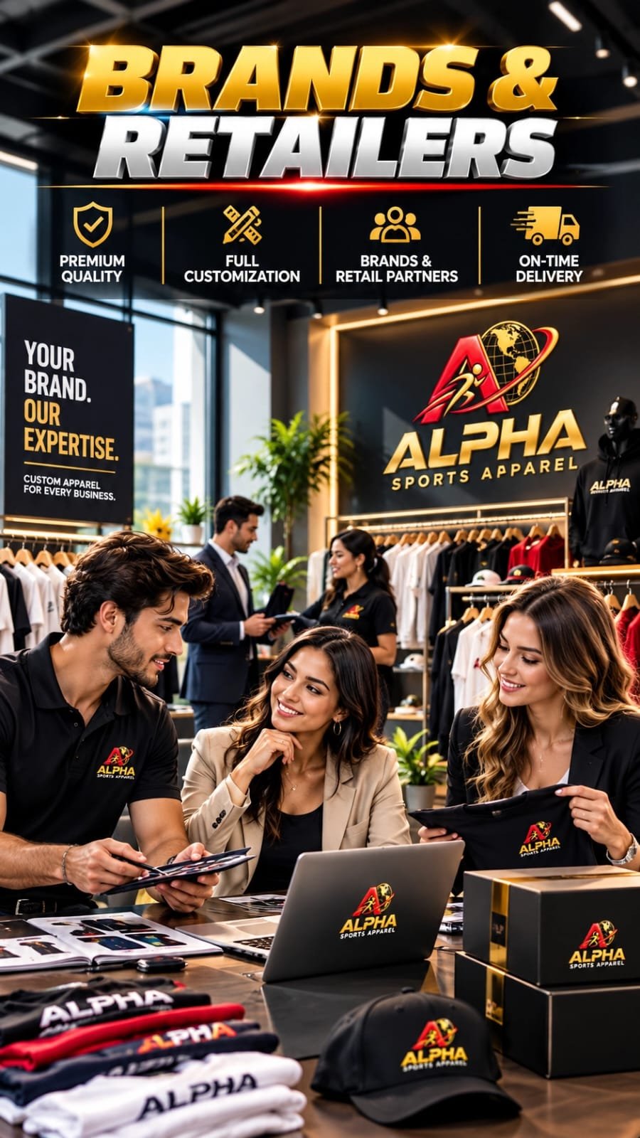 Custom private label apparel manufacturing for brands and retailers